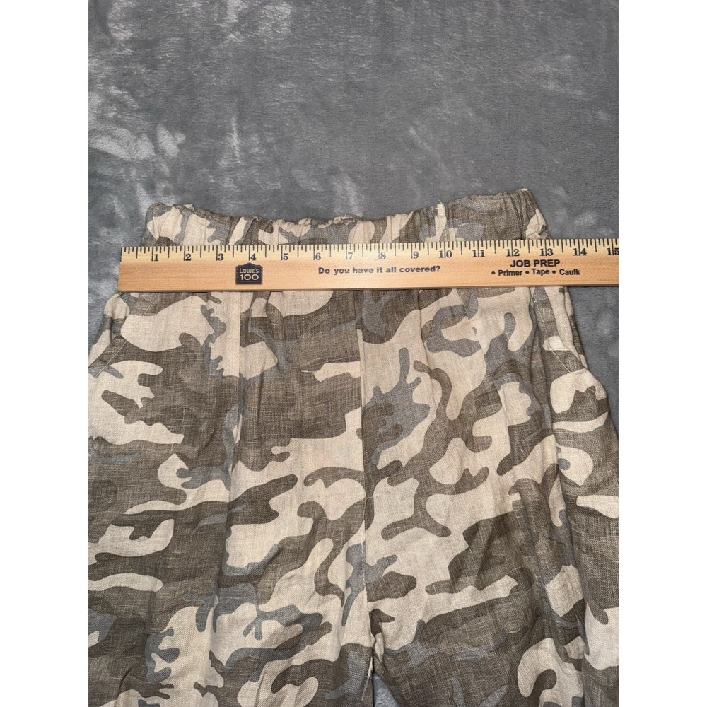 Tempo Paris Camo Women's Size Small Linen Camo Camouflage Pants Beachy Resort - Picture 6 of 8